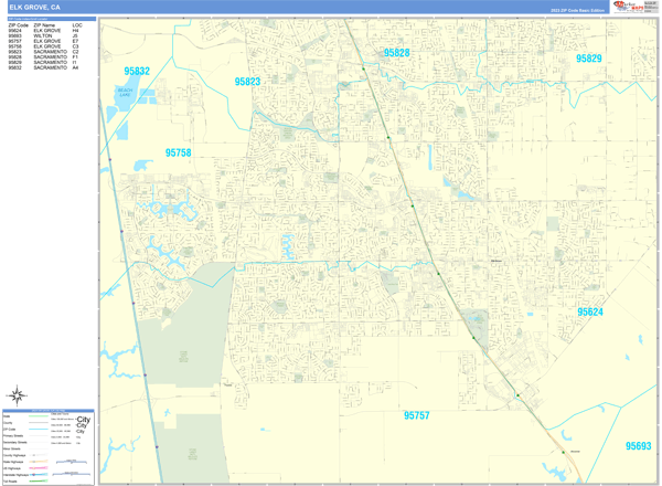 Elk Grove City Digital Map Basic Style
